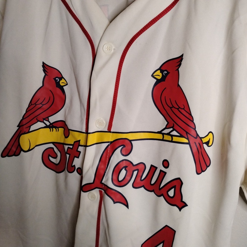 St.Louis Cardinals Jersey, Xlarge,B2013 Yadie Molina #4, # Greatest Catcher Ever - Picture 3 of 10